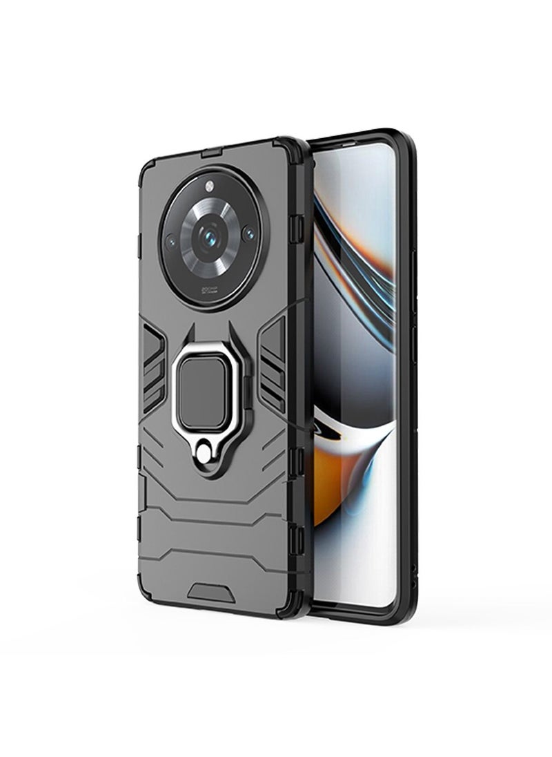 TEAM LUXURY Realme 11 pro plus 5G/Realme 11 pro Case Cover Protector Protection with Military Grade Shockproof Protective Back Cover With Magnetic Ring Mobile Phone Holder Kickstand  - Image 1
