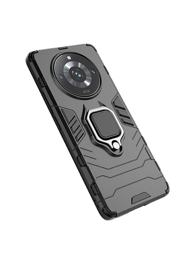 TEAM LUXURY Realme 11 pro plus 5G/Realme 11 pro Case Cover Protector Protection with Military Grade Shockproof Protective Back Cover With Magnetic Ring Mobile Phone Holder Kickstand  - Image 5