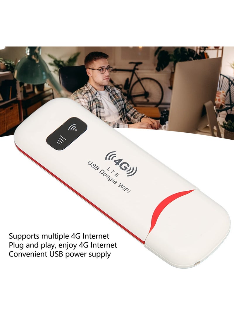 Arabest - Wireless 4G Network Router, Pocket LTE USB Internet Hotspot with SIM Card Slot, Download 150Mbps, Upload 50Mbps, 10 User Connect, Mobile Travel WiFi Modem Dongle for Phone Computer - Image 1