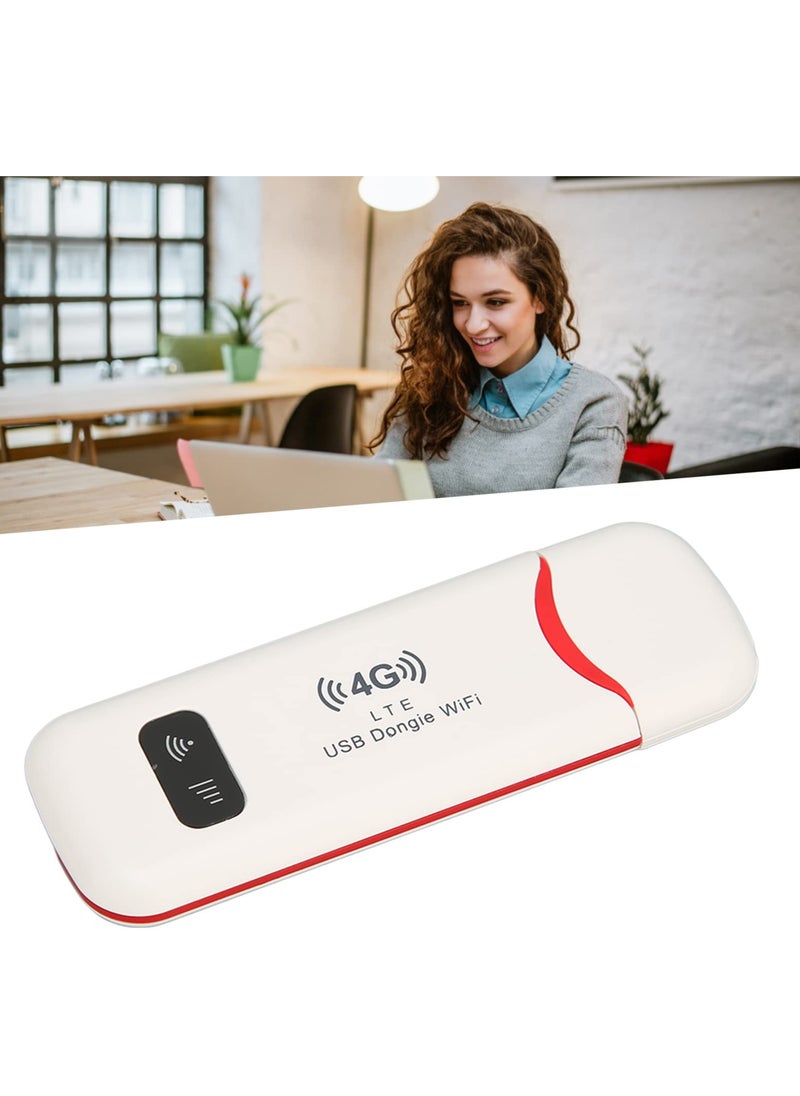 Arabest - Wireless 4G Network Router, Pocket LTE USB Internet Hotspot with SIM Card Slot, Download 150Mbps, Upload 50Mbps, 10 User Connect, Mobile Travel WiFi Modem Dongle for Phone Computer - Image 1