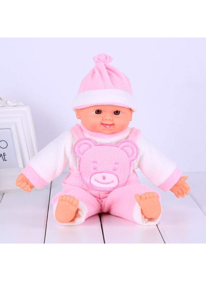 Supply Medium Smile Doll Fashion Dress Vinyl Doll Children's Doll-Color:Red - Image 5