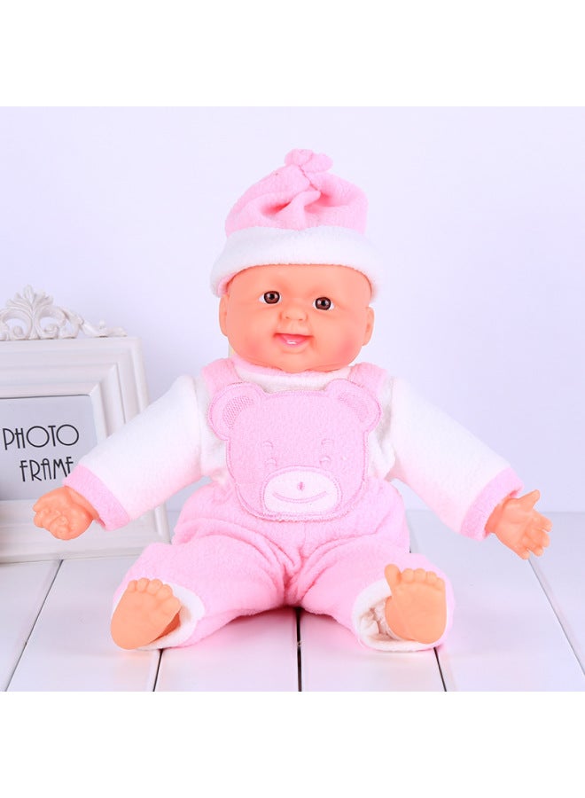 Supply Medium Smile Doll Fashion Dress Vinyl Doll Children's Doll-Color:Red - Image 1