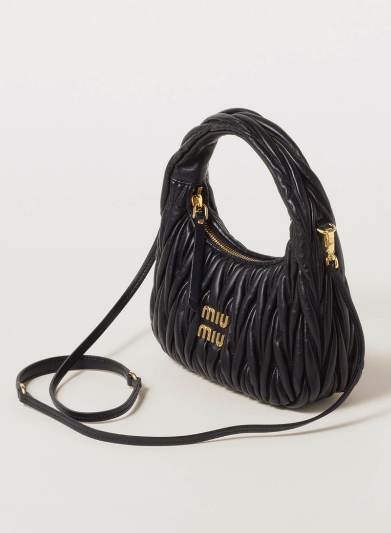 MIU MIU Wander nappa leather hobo Shoulder Bag - Image 3