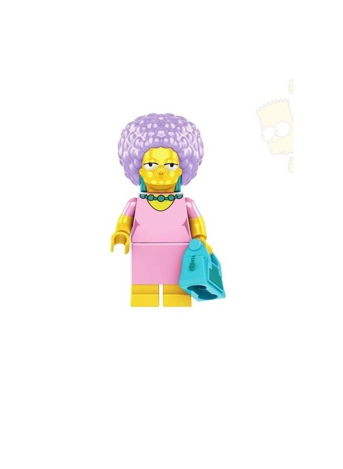 Generic - Simpsons Family Block Figures Male Figures with Multiple Blocks Kids Building Blocks Boys Toys Girls Blocks Games Creative Building Toys for Kids Building Figures for Block Assemblies Creative Construction Toy for Girls Children's Building Games and Unique Dolls and Characters - Image 1