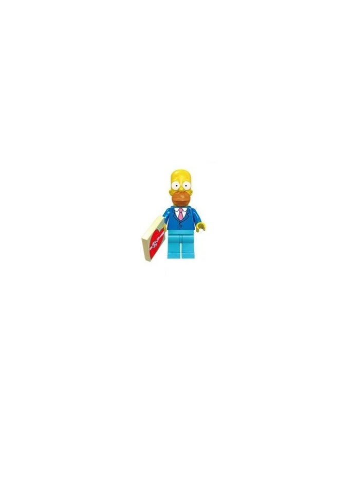Generic - Simpsons Family Block Figures Male Figures with Multiple Blocks Kids Building Blocks Boys Toys Girls Blocks Games Creative Building Toys for Kids Building Figures for Block Assemblies Creative Construction Toy for Girls Children's Building Games and Unique Dolls and Characters - Image 1