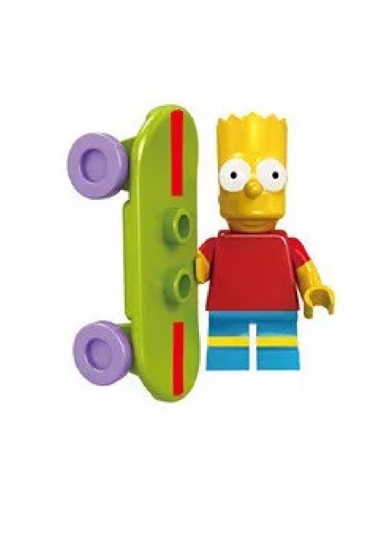 Generic - Simpsons Family Block Figures Male Figures with Multiple Blocks Kids Building Blocks Boys Toys Girls Blocks Games Creative Building Toys for Kids Building Figures for Block Assemblies Creative Construction Toy for Girls Children's Building Games and Unique Dolls and Characters - Image 1