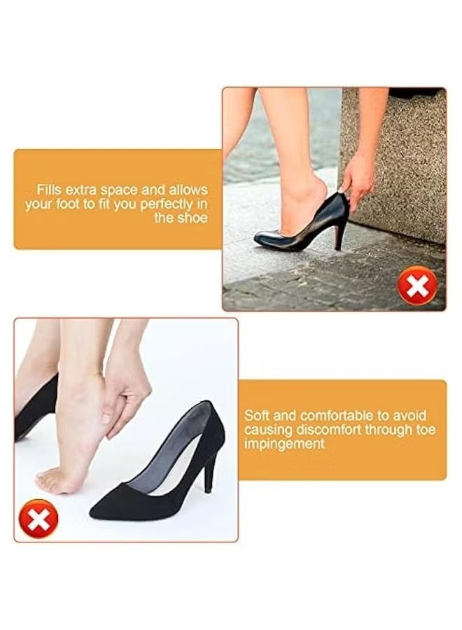 Adjustable Soft Sponge Shoe Filler Pair for Big Toe Support, Unisex Shoe Inserts to Make Oversized Shoes Fit, Reusable High Heel Foot Pads - Image 3