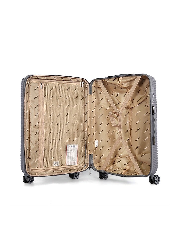 Fancl - Fancl Hardshell Luggage Trolley 4 pcs Set,Grey - Image 1