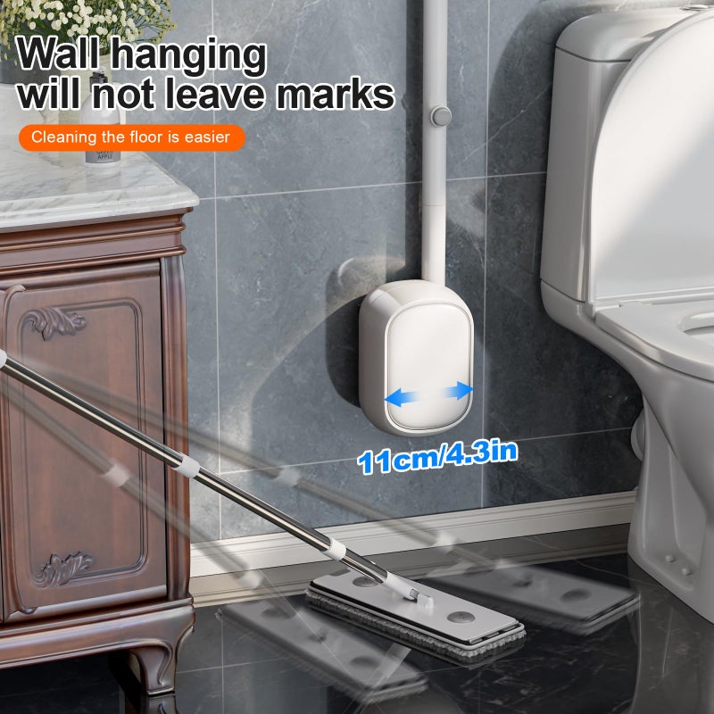 CTIME Disposable Toilet Brush and Holder Set with 30 Bowl Wand Cleaners Refill Pads, Bathroom Wall Mounted Toilet Bowl Cleaners Kit, Suitable for Toilets, bathrooms, and RVs. - Image 5