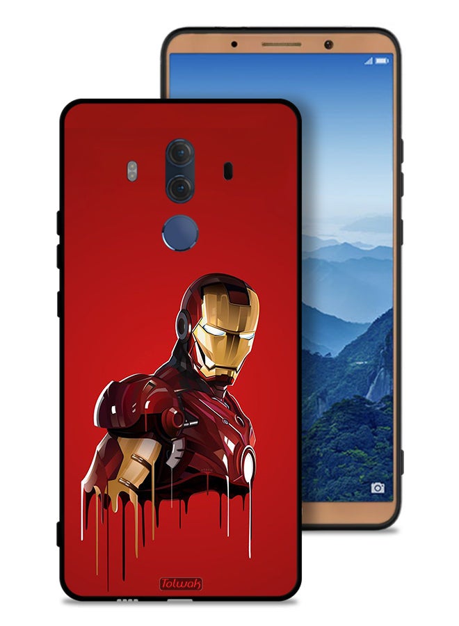 Tolwak Huawei Mate 10 Pro Protective Case Cover Iron Man Art - Image 1