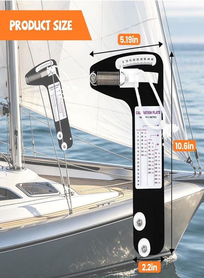 OUSEXI PT-1 Sailboat Rigging Tension Gauge, Stainless Steel Professional Sail Rigging Tool for 3/32", 1/8", 5/32" Wire Cable, Hands-Off Precision Force Measurement, Max 800 lb Load Capacity (PTI) - Image 5