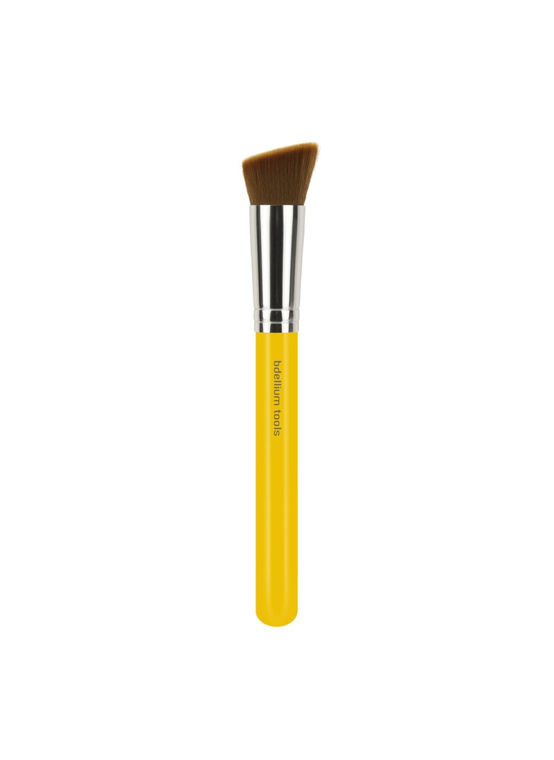 Bdellium Tools Bdellium Tools Professional Makeup Brush - Studio Series 956 Slanted Precision Kabuki - With Soft Synthetic Fibers, For Perfect Complexion (Yellow, 1pc) 