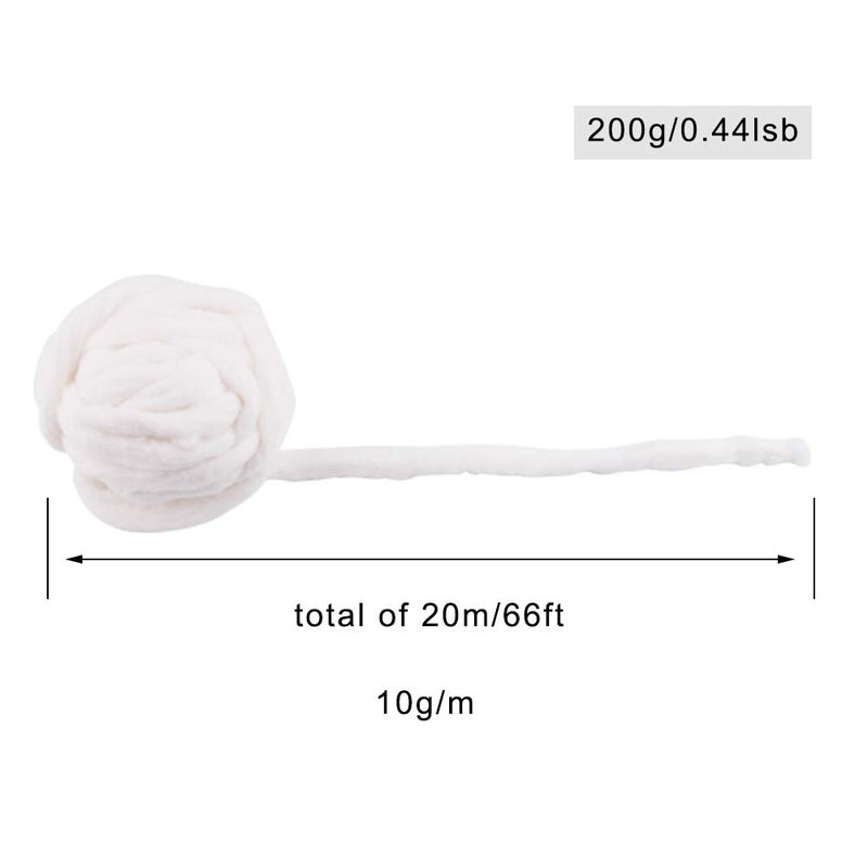WXJ13 200g 100% Cotton Beauty Coil, 65 Feet / 20 M, for Manicures and Salon - Image 2