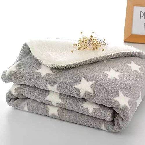 BRANDONN Wool Baby Blanket Combo Pack All Season (Blue/Grey) - Pack of 2 - Image 2