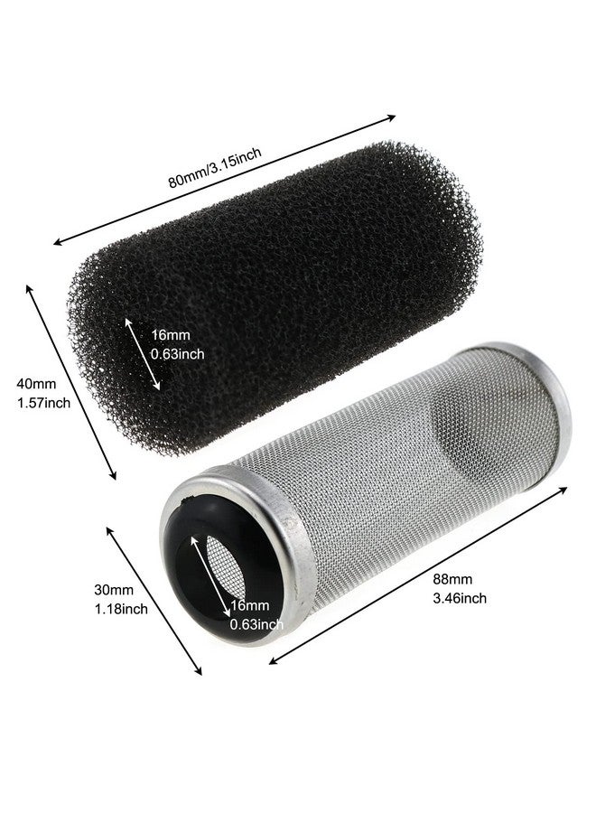 LUORNG Stainless Steel Aquarium Filter Guard 16mm Pre-Filter Sponge Aquarium Filter Protector Cover Kit for Fish Tank Inlet Pond - Image 4