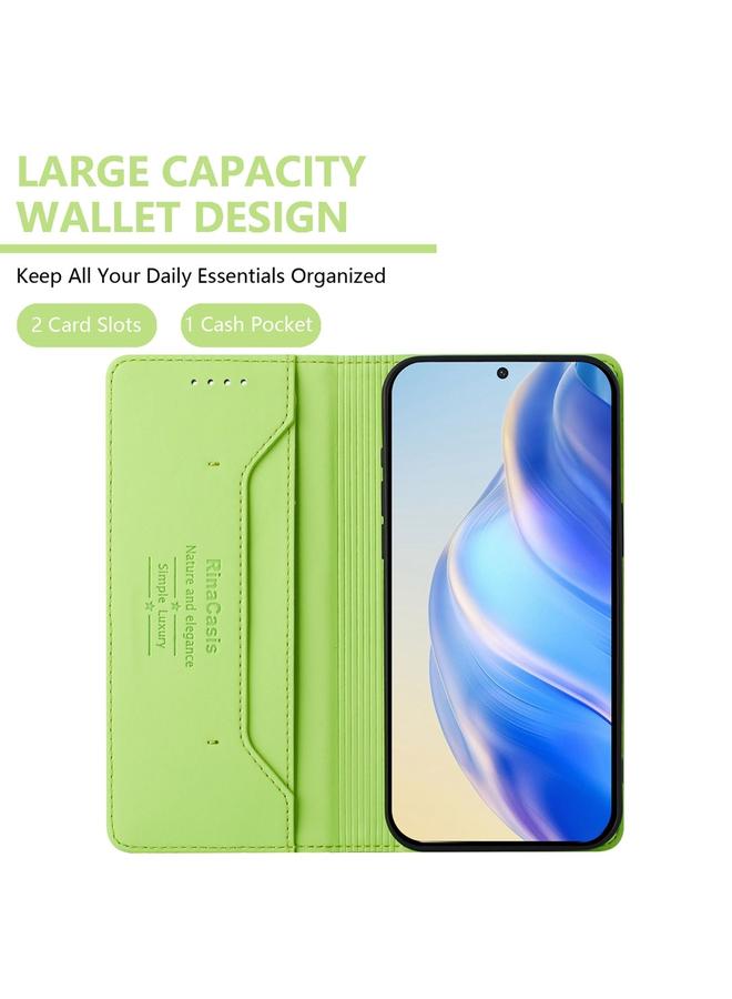 S-TOP Case For Redmi 10A / 9C RC01 Dual-Folded Magnetic Suction RFID Leather Phone Case - Image 3