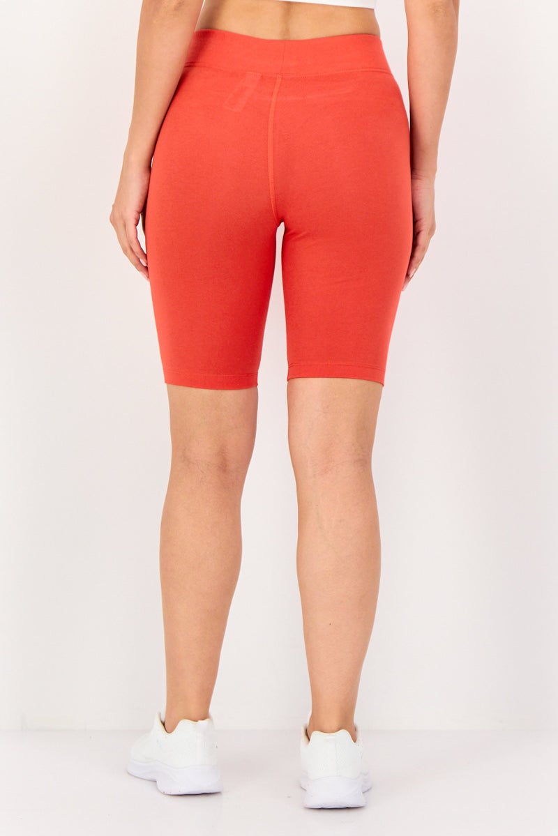Nike Women Tight Fit Training Shorts, Orange - Image 3
