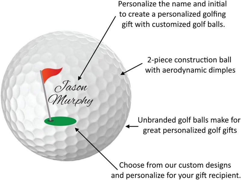 Infusion Personalized Logo Golf Balls - Custom Monogrammed (12 Balls) - Image 4