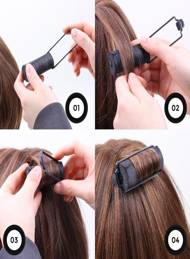 DONNA Satin Foam Rollers for Black Hair 30pcs, Multi-Size Hair Styling Clips and Heatless Curlers - Image 3