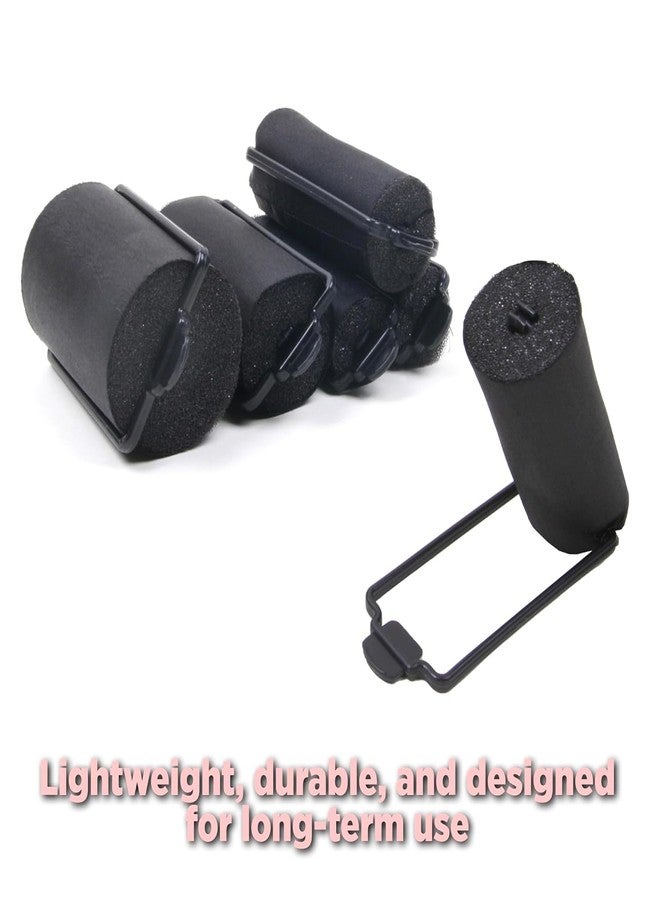DONNA Satin Foam Rollers for Black Hair 30pcs, Multi-Size Hair Styling Clips and Heatless Curlers - Image 4