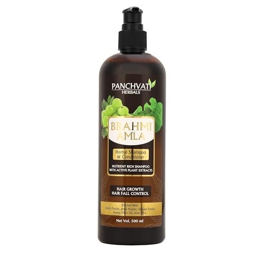 Panchvati Herbals Brahmi Amla 500 ml with Neem Tulsi Shampoo 500 ml for Hair Growth & Anti Dandruff Shampoo - Combo - Image 3