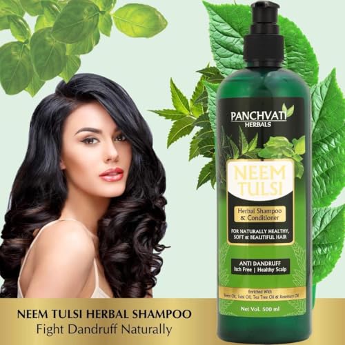 Panchvati Herbals Brahmi Amla 500 ml with Neem Tulsi Shampoo 500 ml for Hair Growth & Anti Dandruff Shampoo - Combo - Image 4