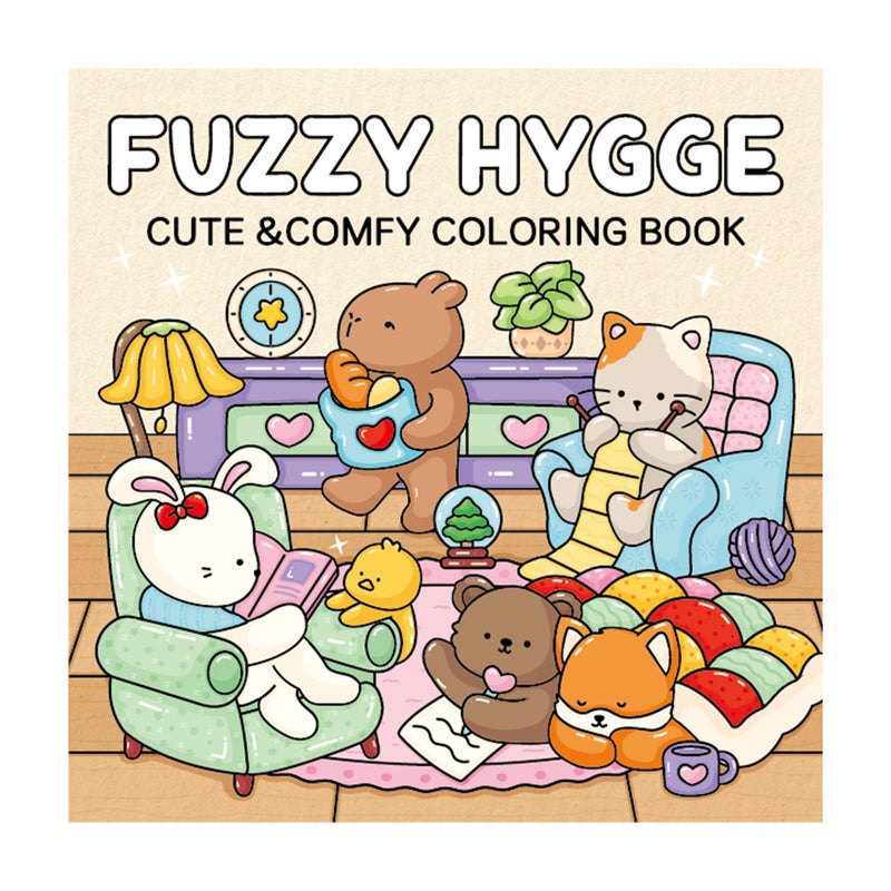 New Coloring Book Cozy Cuties Cute And Comfortable Painting Book Graffiti Painting Watercolor Coloring Book - Image 1