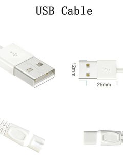 LIANSUM Replacement Finishing Touch Flawless Legs Charger Cord Ladies Legs Razor Shaver USB Cable, Women Electric Trimmer 5V Power Cord White (Only for Finishing Touch Flawless Legs)  - Image 4