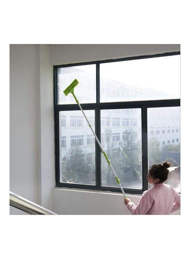 Double-Sided Window Cleaner Rod With Scraper Tool Green 1kg - Image 2