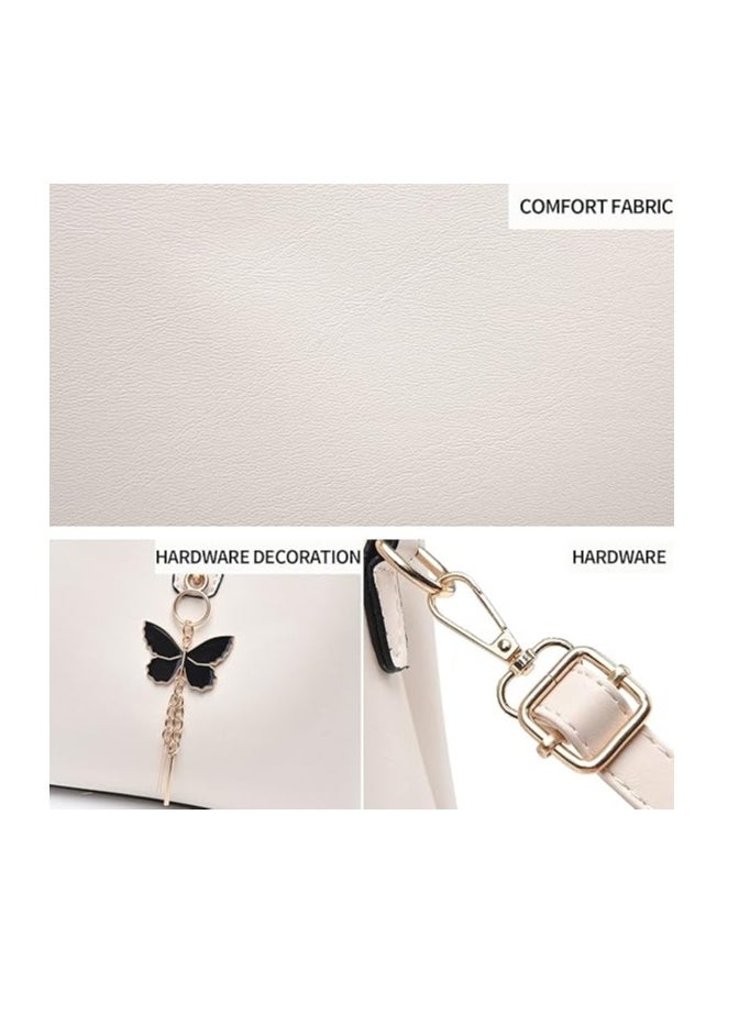 Small Crossbody Bags For Women, Fashion erfly Bucket Purses, Lightweight Handbags Shoulder Bag  White  - Image 5