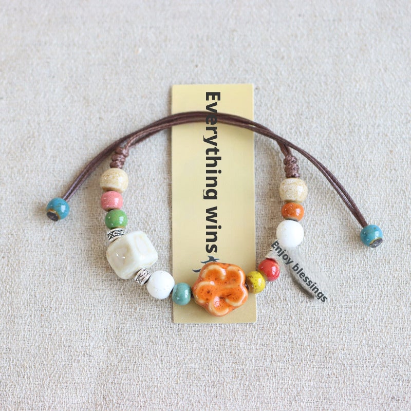 Chinese Style Woven Ceramic Bracelet - Image 2