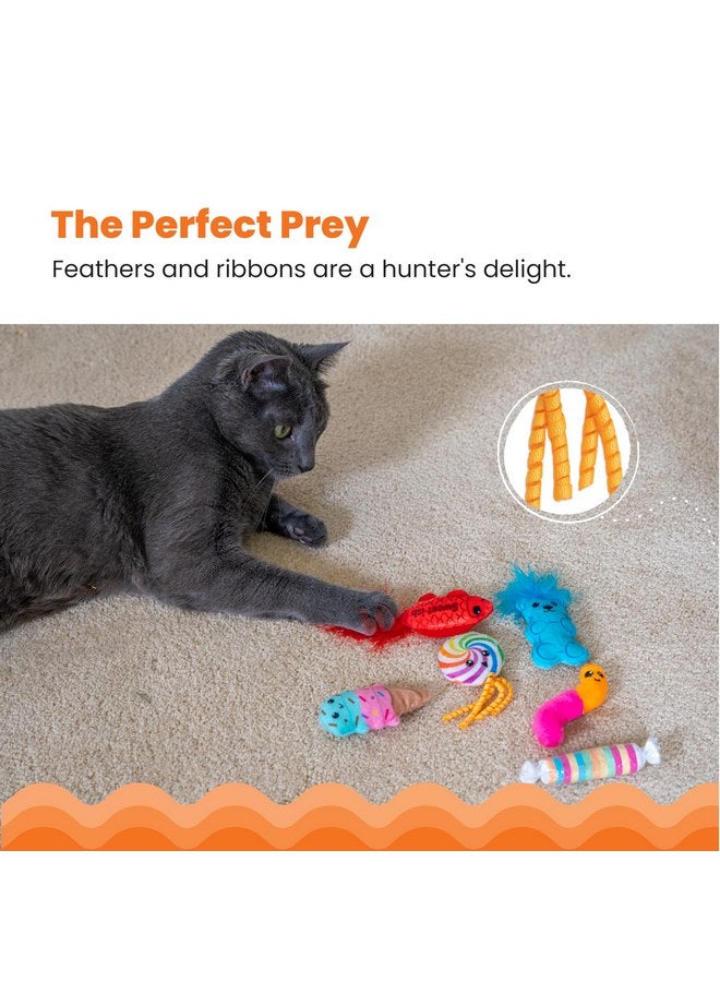 Catstages Kitty Sweet Treats Plush Catnip Cat Toys - 6 Pack - Image 2