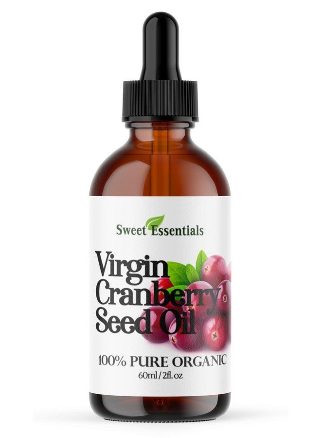 Sweet Essentials Organic Virgin Cranberry Seed Oil Imported From Canada Various Sizes 100% Pure Unrefined Cold Pressed Natural Moisturizer For Skin Hair & Face By Sweet Essentials (2 Fl Oz Glass) - Image 1