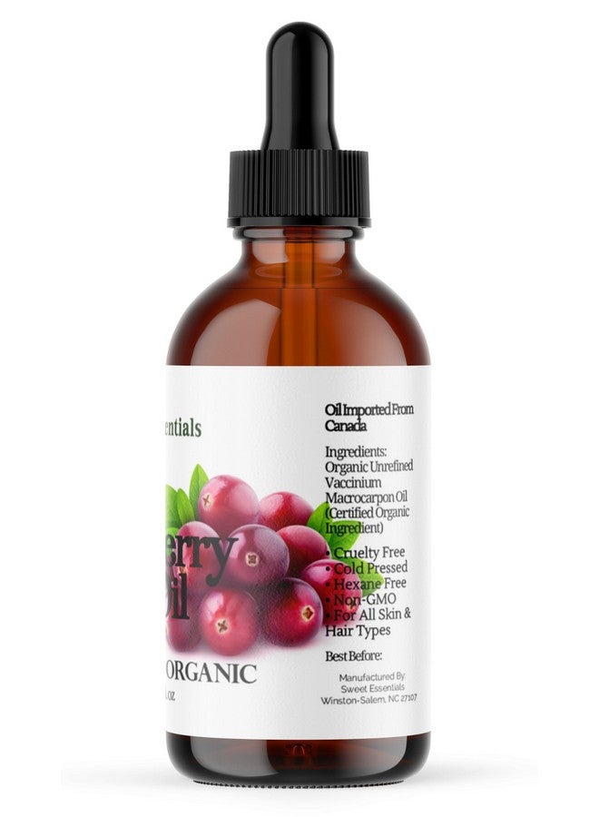 Sweet Essentials Organic Virgin Cranberry Seed Oil Imported From Canada Various Sizes 100% Pure Unrefined Cold Pressed Natural Moisturizer For Skin Hair & Face By Sweet Essentials (2 Fl Oz Glass) - Image 4