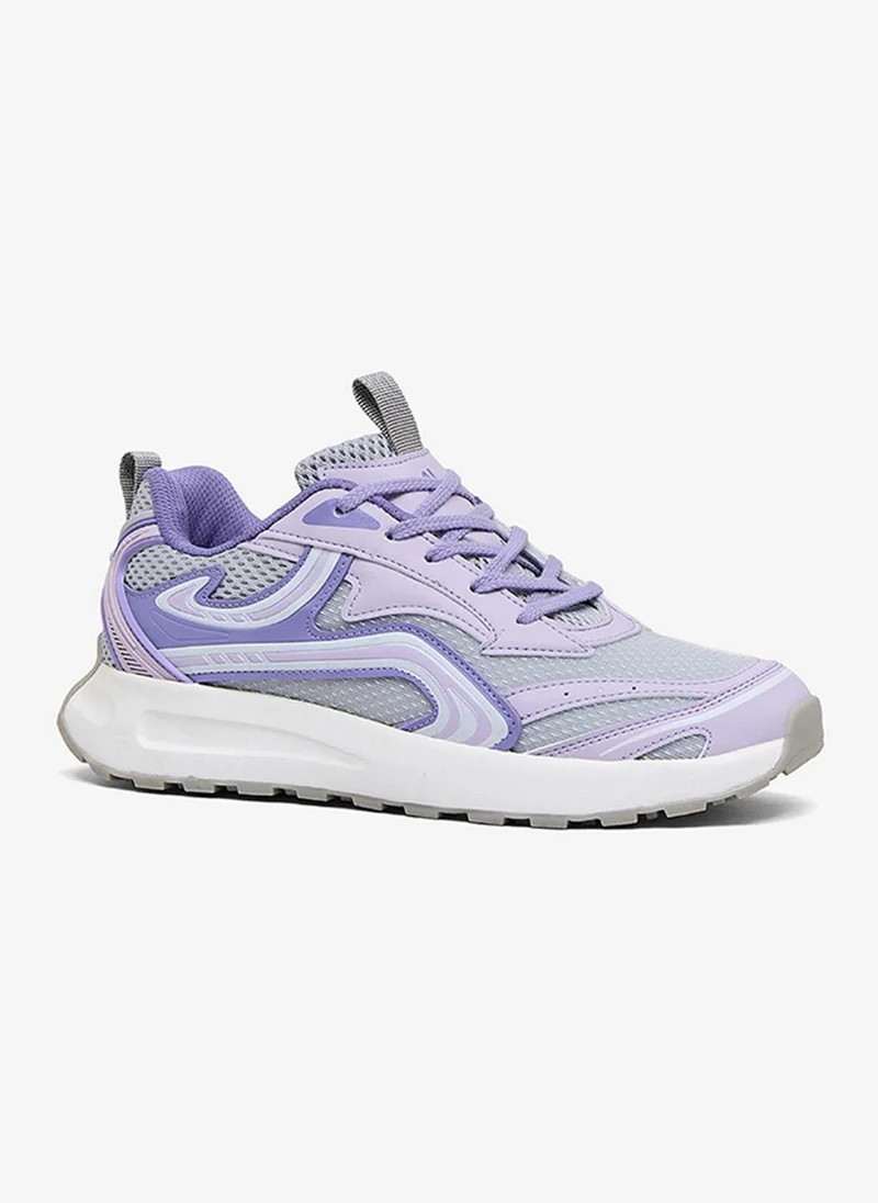 Campus Women Chrono Nitrofly Cushion Lace-Up Sneakers-Grey