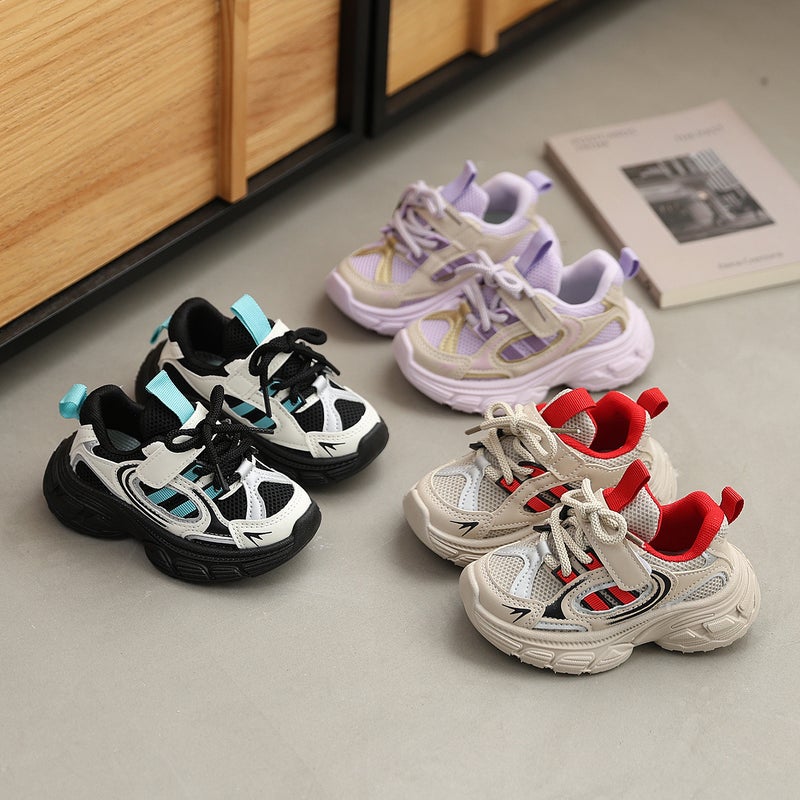 Girls'' Sneakers 2026 New Spring Children''s Shoes Mesh Shoes Spring and Summer Breathable Dad Shoes for Girls and Older Girls - Image 2