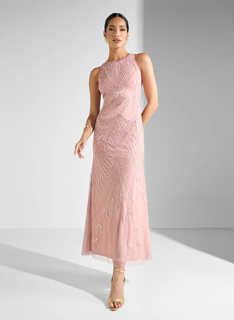 Namshi x Embellished Maxi Dress