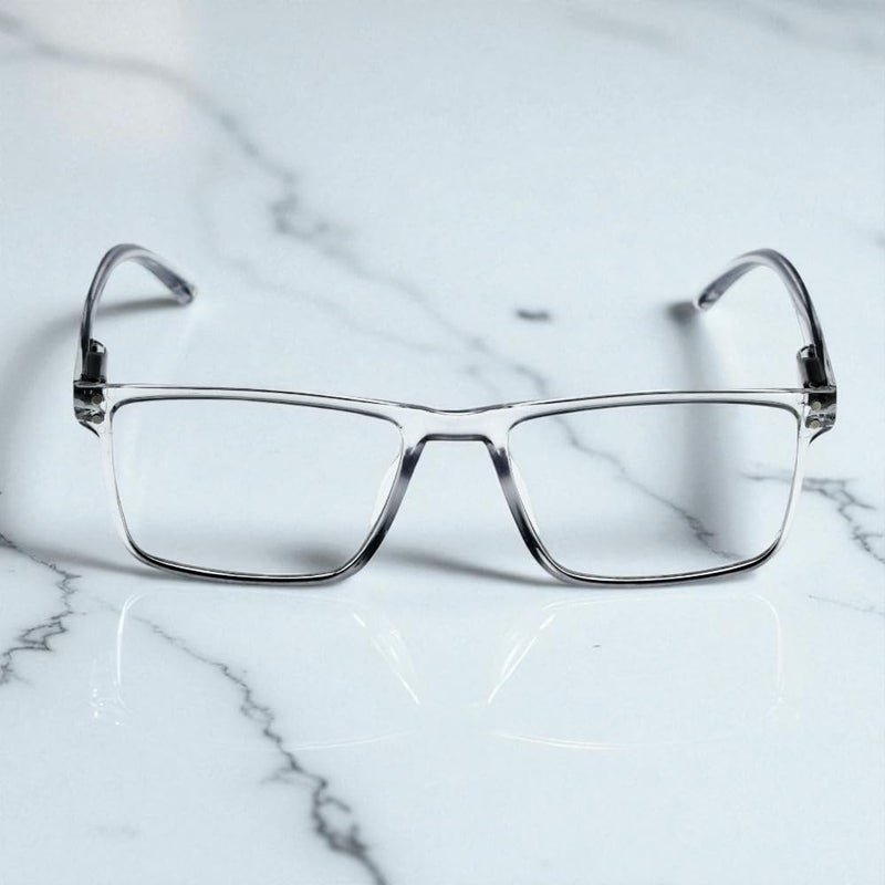 Lens+ Lensplus Square TR Full Rim Eyeglasses with Blue Cut Lightweight Unisex Eyewear for Men & Women | Stylish Computer & Daily Use Frame - Image 2