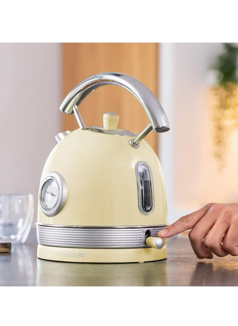 Cecotec - ThermoSense 420 Light Yellow Kettle - 1.8L, 2200W, Temperature Display - Image 1