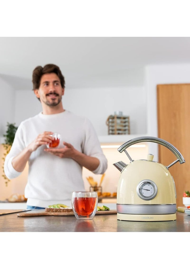 Cecotec - ThermoSense 420 Light Yellow Kettle - 1.8L, 2200W, Temperature Display - Image 1