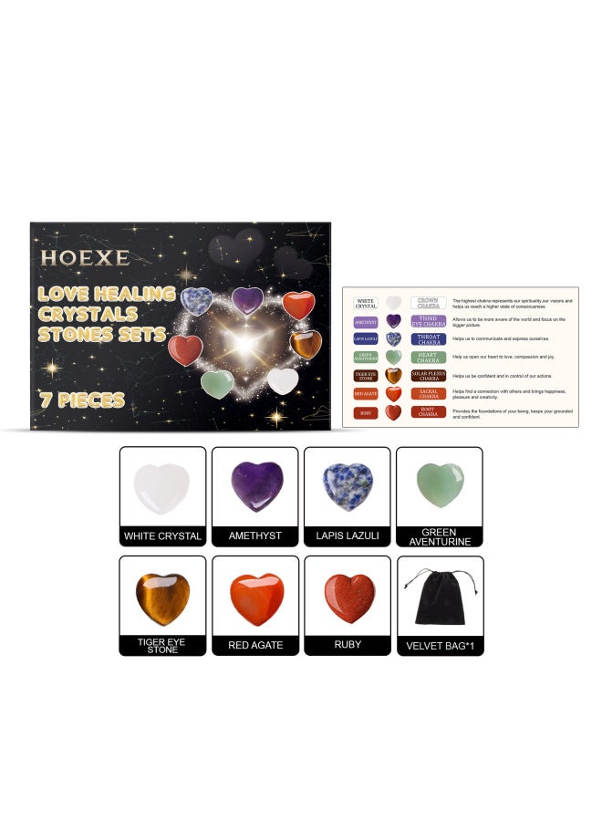 Hoexe Heart-shaped Crystal Stone Kit Crystal Stone He Living Ro Bedro Decoration Ornaments Personalized Style Ornaments - Image 1