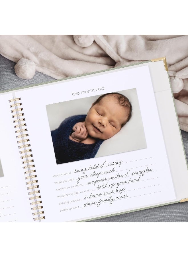 ZICOTO Keepsake Baby Memory Book for Boys and Girls – Timeless First 5 Year Baby Book With Photoslots – Cute Journal Scrapbook or Photo Album - Record a Milestone for Every Event from Birth to Age 5  - Image 2