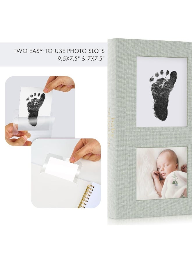 ZICOTO Keepsake Baby Memory Book for Boys and Girls – Timeless First 5 Year Baby Book With Photoslots – Cute Journal Scrapbook or Photo Album - Record a Milestone for Every Event from Birth to Age 5  - Image 4
