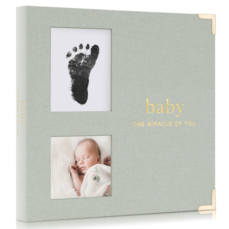 ZICOTO Keepsake Baby Memory Book for Boys and Girls - Timeless First 5 Year Baby Book With Photoslots - Cute Journal Scrapbook or Photo Album - Record a Milestone for Every Event from Birth to Age 5 - Image 1
