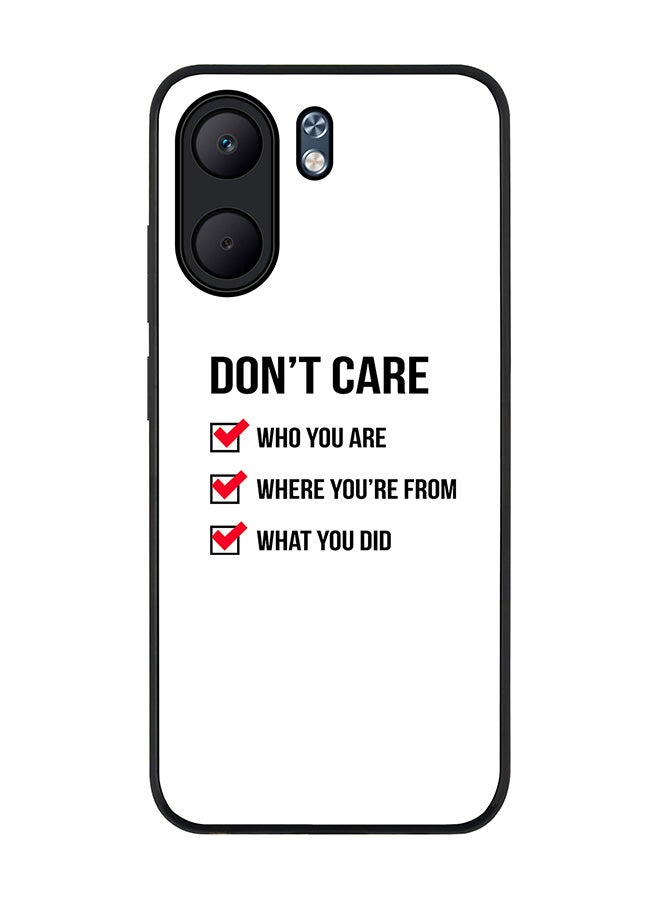 Stylizedd For Oppo A5x 5G / A5x 4G Case,Slim fit Camera Protection, Shockproof Thin Phone cover  - Don't Care