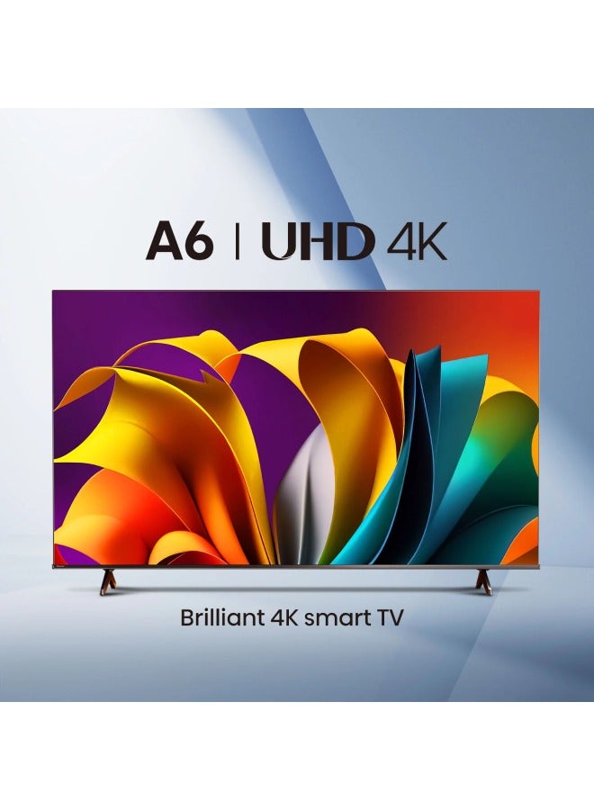 Hisense 55 inch,4K, UHD, VIDAA Smart TV, 55-inch, Dolby Vision, Game Mode Plus, DTS Virtual X, TV Voice Control, Dual Volume Control 55A6N Black - Image 2