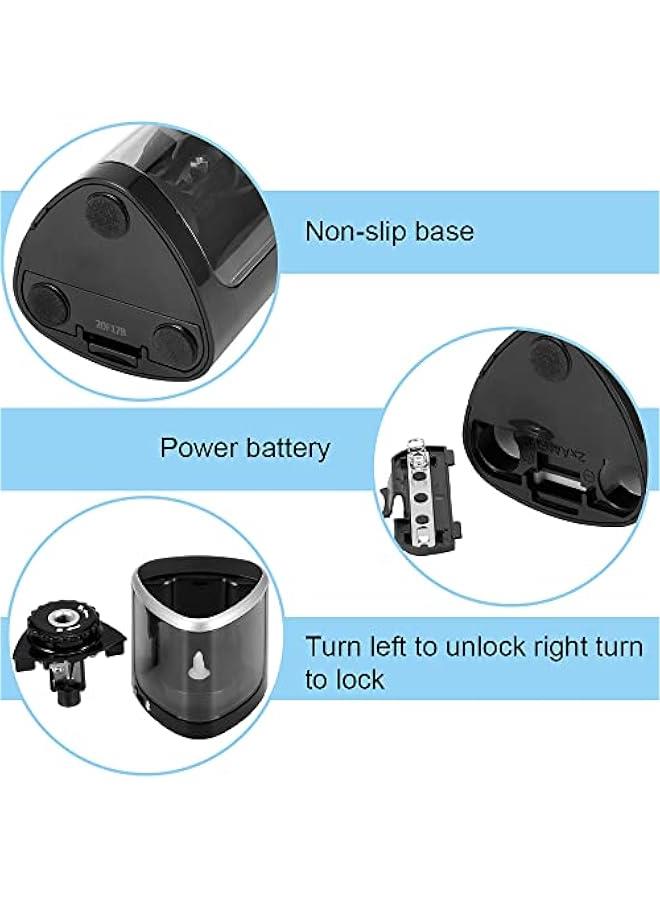 مبراة أقلام رصاص كهربائية بمحرك قوي خالٍ من المماطلة تعمل بالبطارية مبراة أقلام رصاص كهربائية محمولة تعمل بالبطارية لمبراة أقلام رصاص تعمل بالبطارية للمدرسة والمكتب والمكتب - Image 3