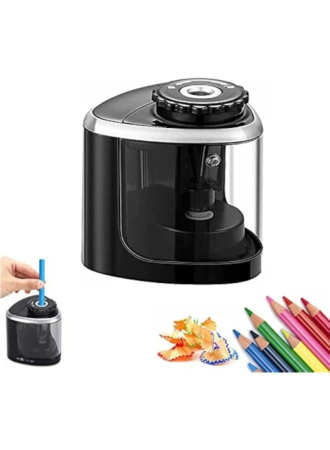 مبراة أقلام رصاص كهربائية بمحرك قوي خالٍ من المماطلة تعمل بالبطارية مبراة أقلام رصاص كهربائية محمولة تعمل بالبطارية لمبراة أقلام رصاص تعمل بالبطارية للمدرسة والمكتب والمكتب - Image 1