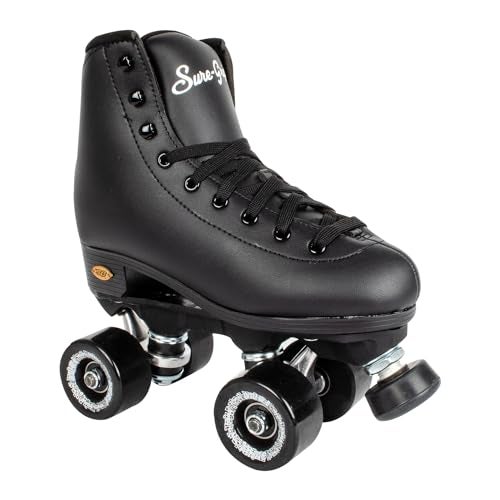 Sure-Grip Fame Indoor Rollerskates (Mens 13 / Womens 14, Black) - Image 1
