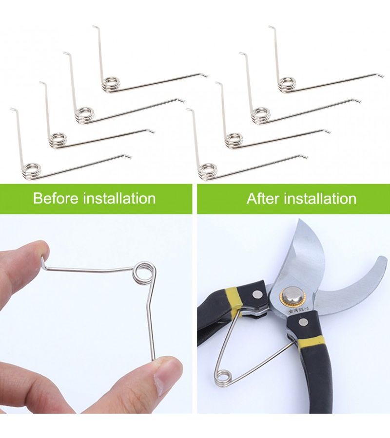 Metal V Shape Replacement Spring 10pcs For Garden Shears Tool Maintenance - Image 4